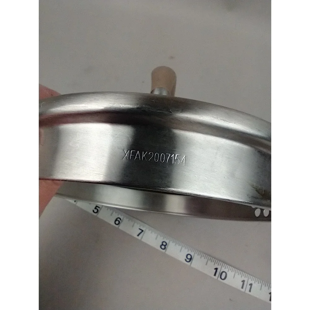 Circulon 7 Inch Straining Glass Lid Stainless Steel Rim Tan Handle XFAK2007154‎